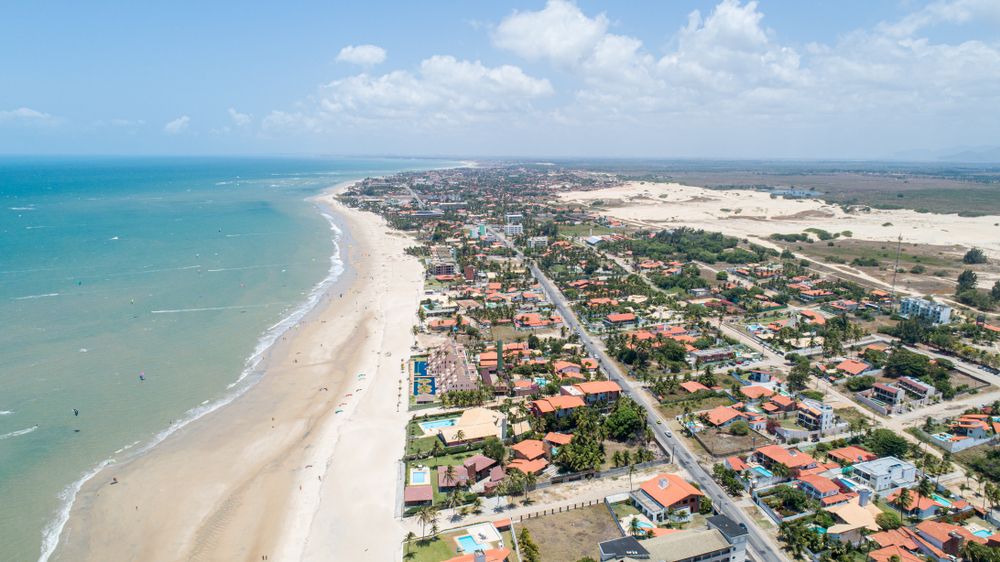 Cumbuco,Beach,,Famous,Place,Near,Fortaleza,,Ceara,,Brazil.,Aerial,View.